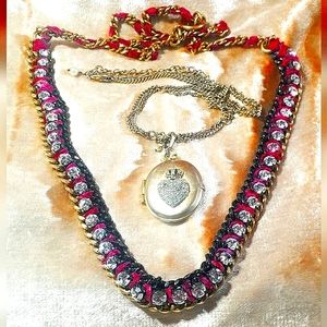 🎉 Host Pick! 🎉 Juicy Couture 2 Piece Necklace Set